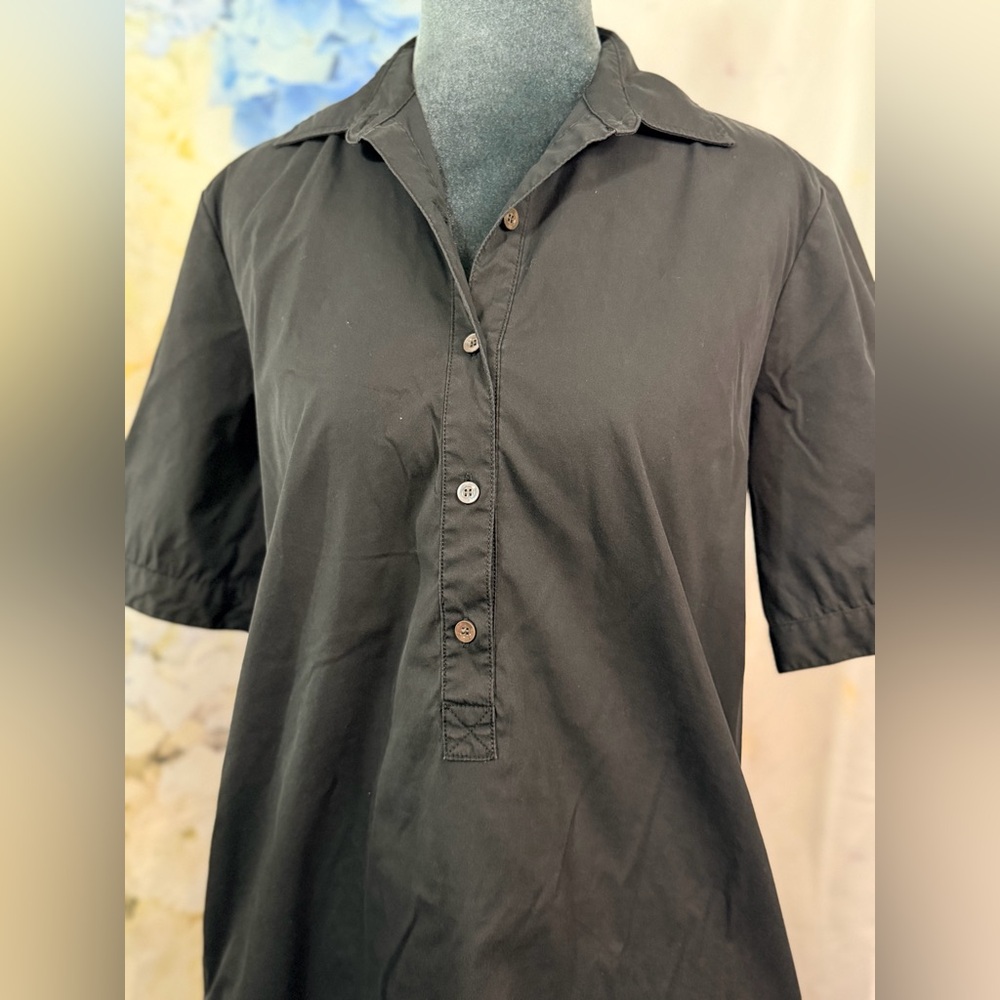 J McLaughlin Black Button-Up Shirt Dress - Picture 8 of 9